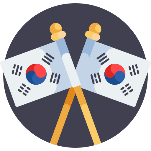 Corea icono gratis