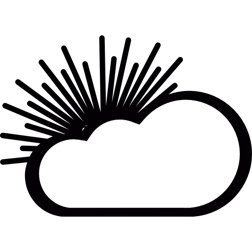 día nublado icono gratis