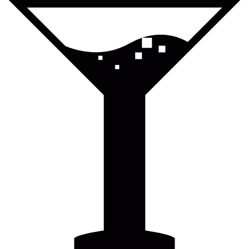 Cocktail glass free icon