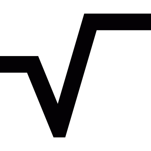 Square root free icon