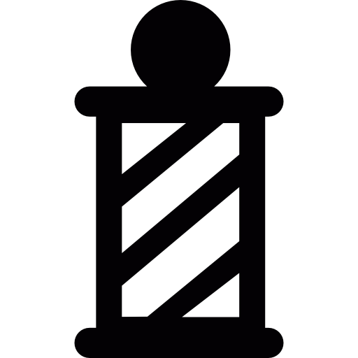 Barber pole free icon