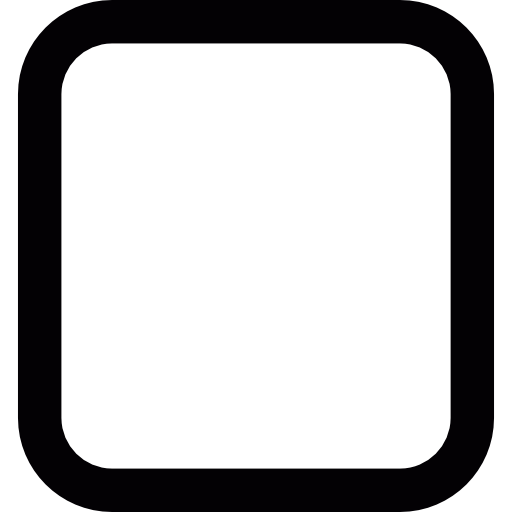 Square with round corners icon