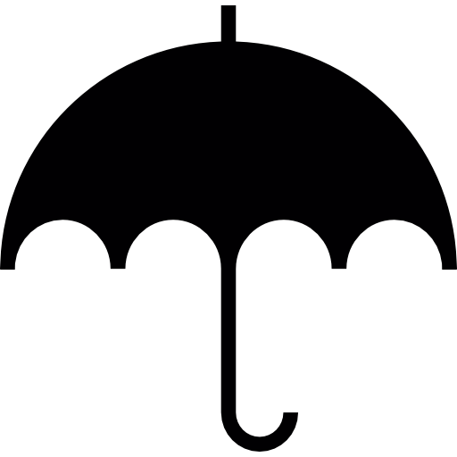 schwarzer regenschirm kostenlos Icon