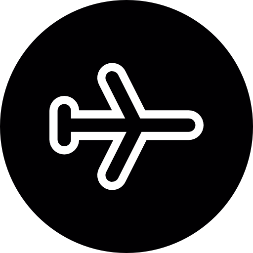 Круговой знак полета бесплатно иконка