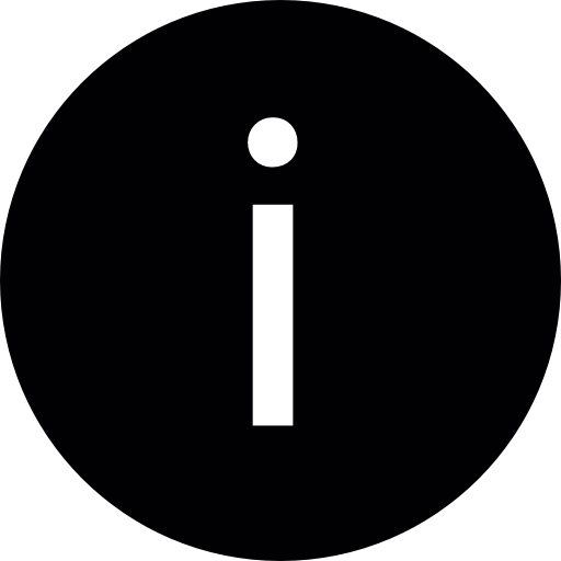 Информационная круглая кнопка бесплатно иконка