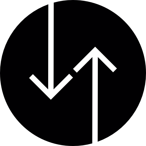 Up And Down Arrow Circular Button Free Arrows Icons