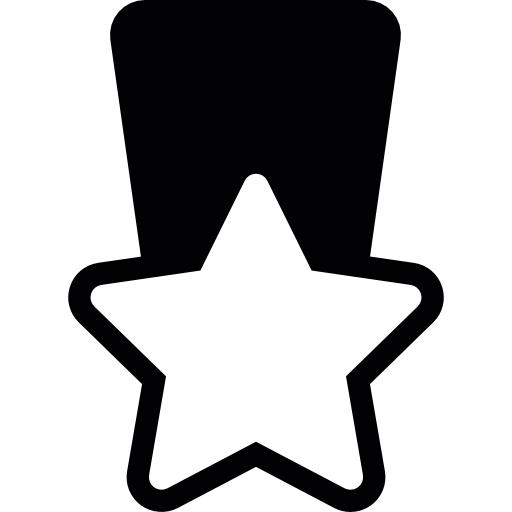 Звездная медаль бесплатно иконка