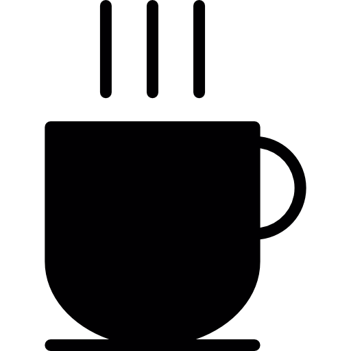 Чашка горячего кофе бесплатно иконка