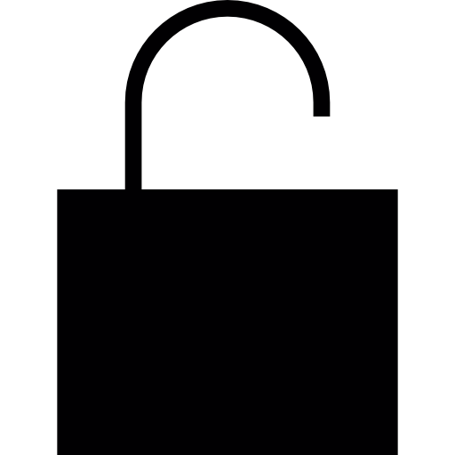 seguridad desbloqueada icono gratis