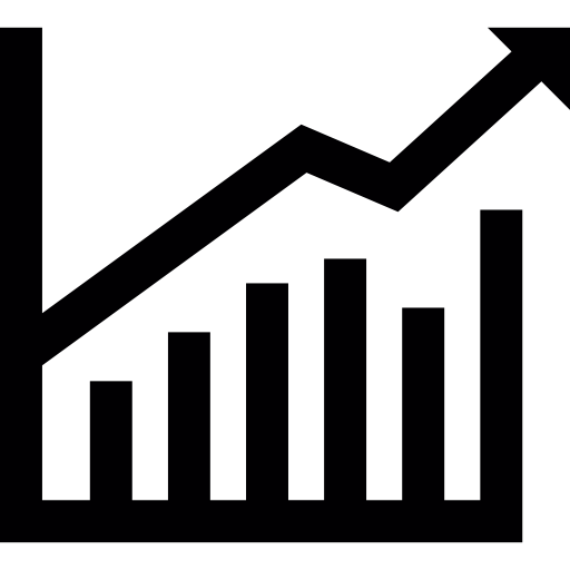 aktiengrafik für geschäftsstatistiken kostenlos Icon