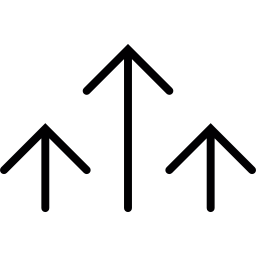Three Small Arrows Icon 8916