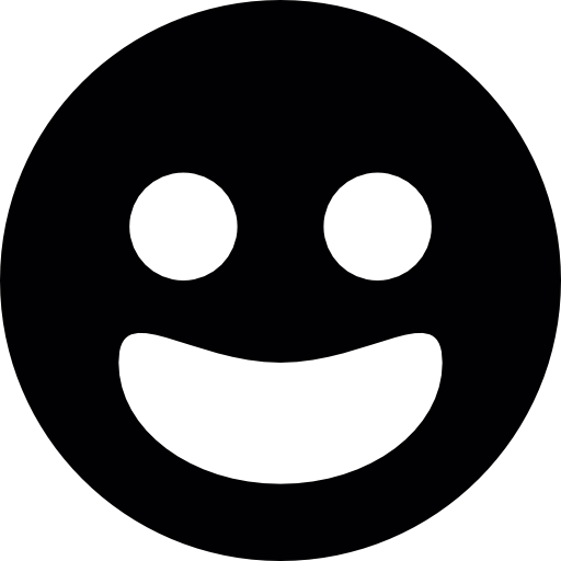 cara circular sonriente icono gratis