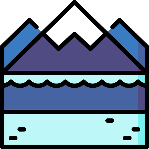 Mountains Special Lineal Color Icon