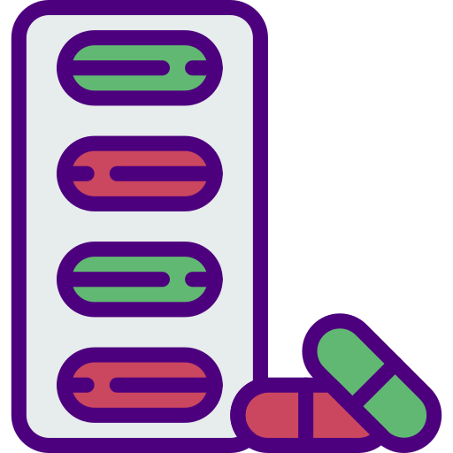 Pills prettycons Lineal Color icon