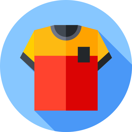 camiseta de fútbol icono gratis