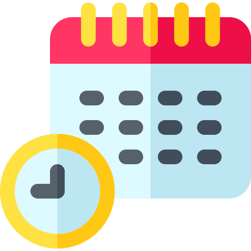 Timetable - Free time and date icons