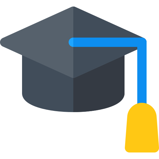 Sombrero de la graduación icono gratis