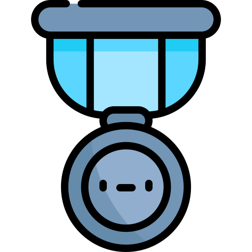 Medalla de plata icono gratis