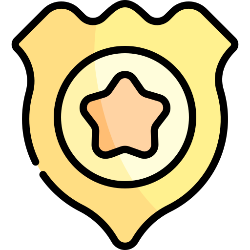 insignia del sheriff icono gratis