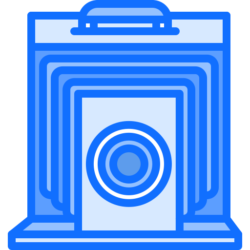 Camera Coloring Blue icon