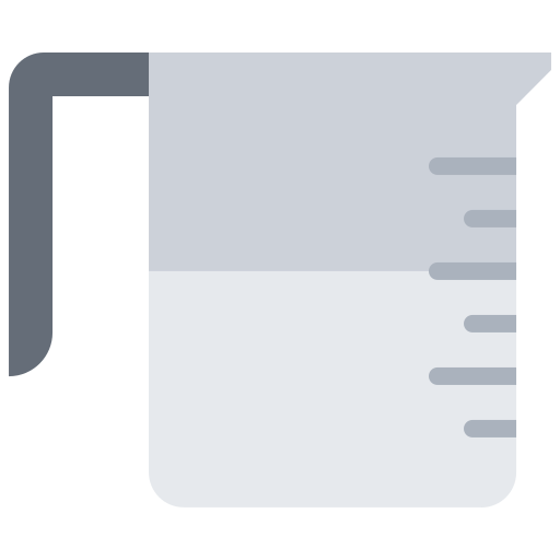 Measuring cup Coloring Flat icon