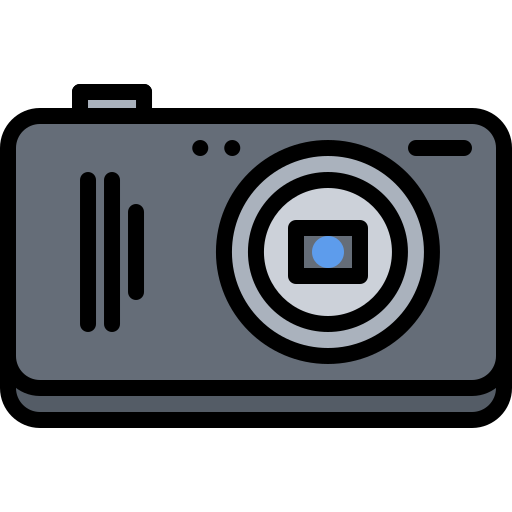 Compact camera Coloring Color icon