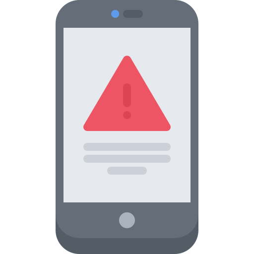 Warning Coloring Flat icon