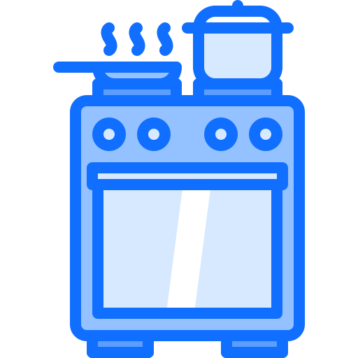 Cooker Coloring Blue icon