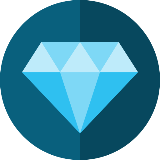 Diamond Basic Straight Flat icon