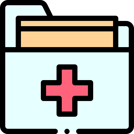 Historial médico icono gratis