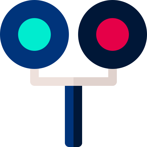 Traffic Light Basic Rounded Flat Icon 0013