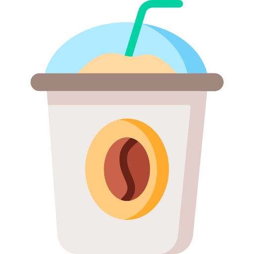 Café gelado grátis ícone