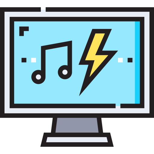 Computer Detailed Straight Lineal Color Icon