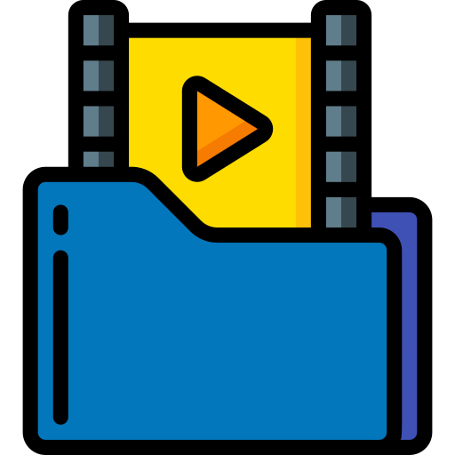 Metraje de cine icono gratis