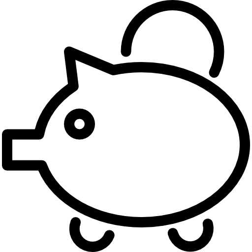 Piggy bank free icon