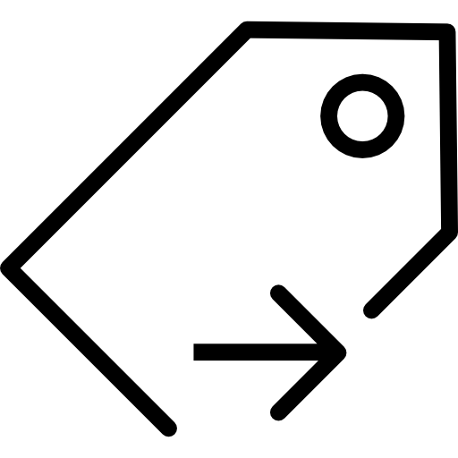 etiqueta de precio icono gratis