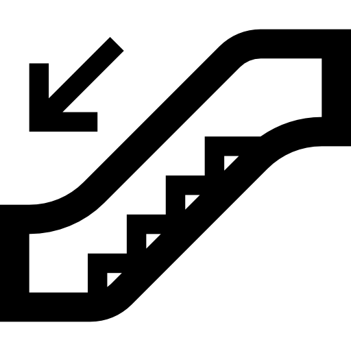 escalera mecánica icono gratis