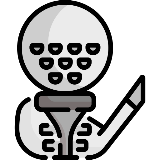 Pelota de golf icono gratis