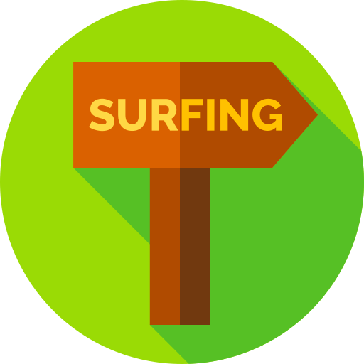 Surf icono gratis