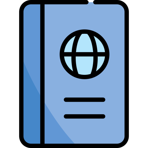 pasaporte icono gratis