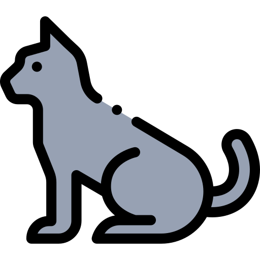 Cat Detailed Rounded Lineal color icon