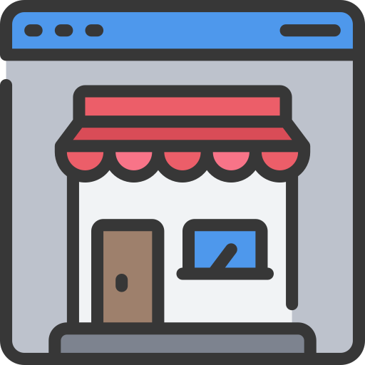 Tienda online icono gratis