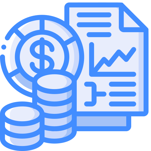 Analytics Basic Miscellany Blue icon