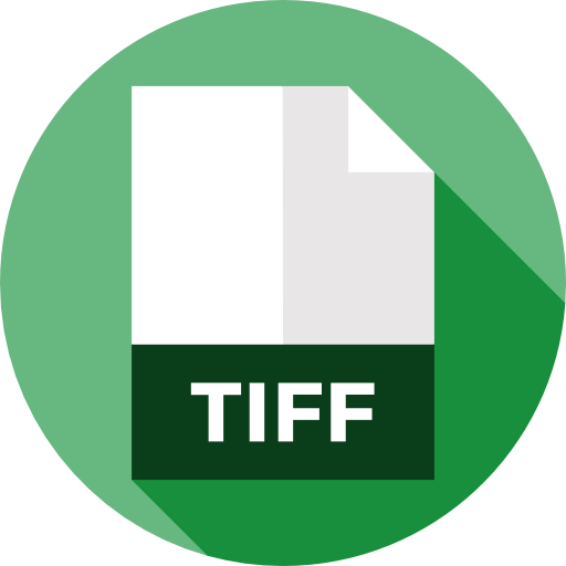 Tiff Flat Circular Flat icon