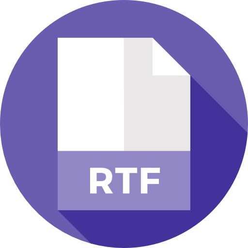 Rtf Flat Circular Flat icon