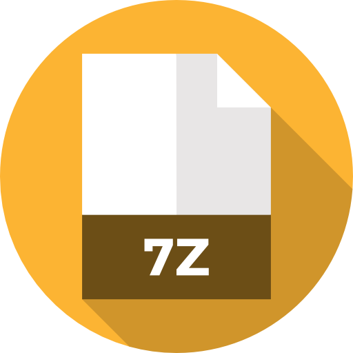 7z Flat Circular Flat icon