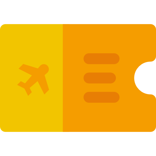 billet d'avion Icône gratuit