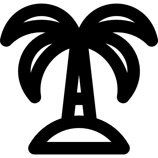 Palm tree Basic Rounded Lineal icon