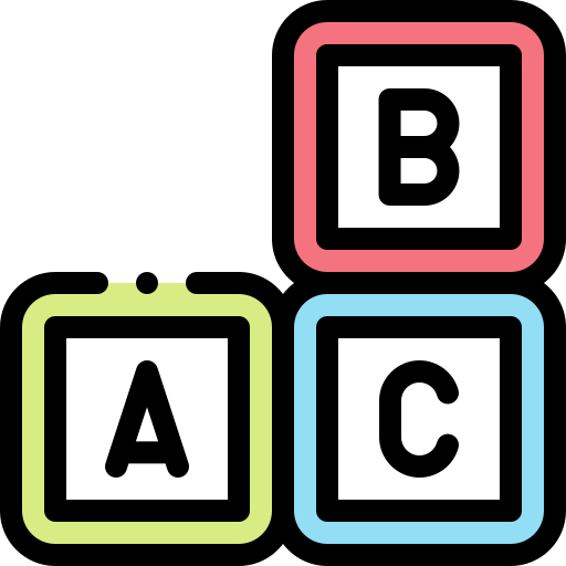 bloque abc icono gratis