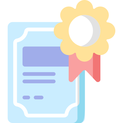 Certificado icono gratis